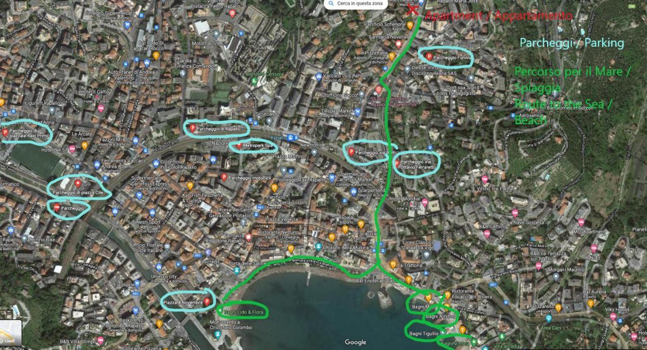 Casaviva - Casa Vacanze Betti A Rapallo Con Terrazza Exteriér fotografie